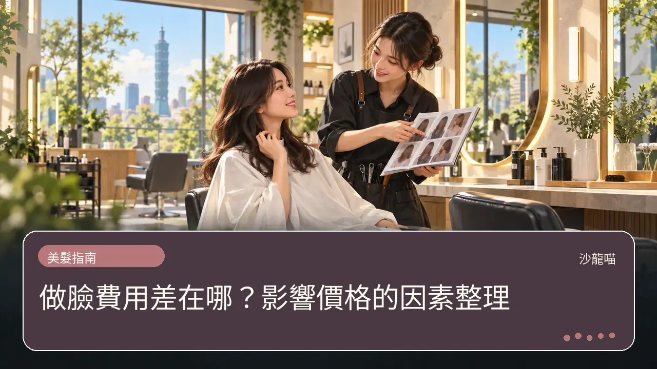 做臉費用差在哪?影響價格的因素整理主題插畫