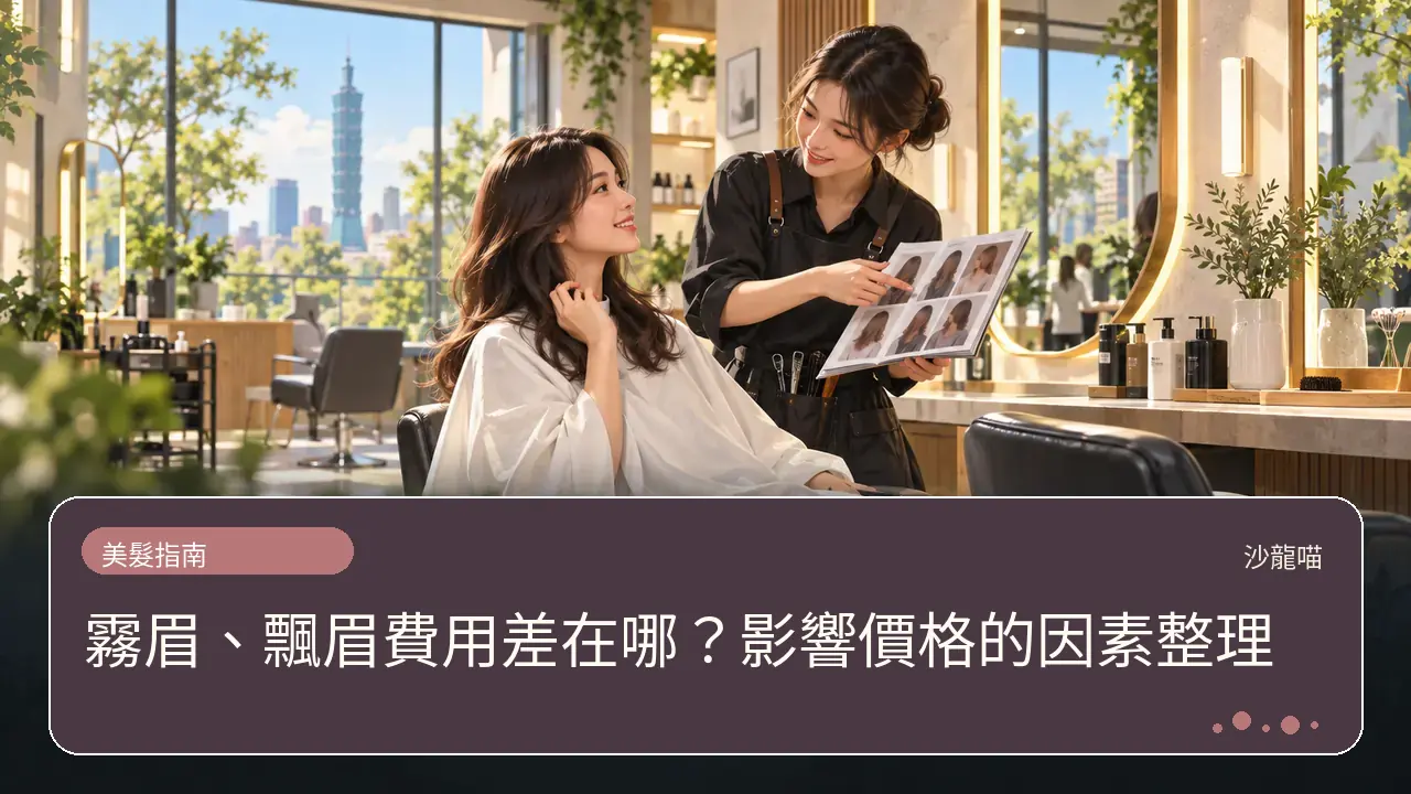 霧眉、飄眉費用差在哪?影響價格的因素整理主題插畫